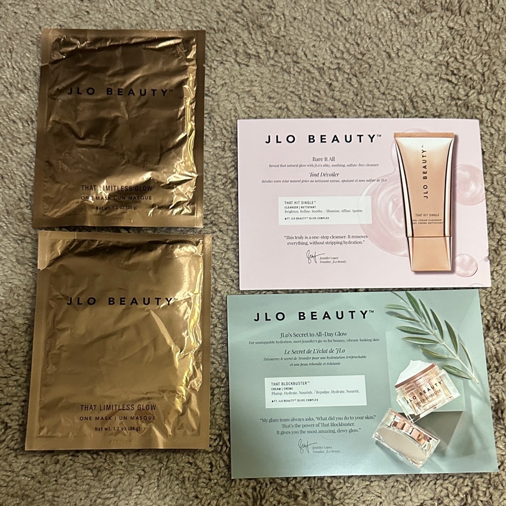 JLo Beauty Face Masks and Samples